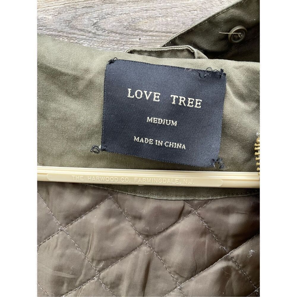 Love Tree size Medium army Green, military style coat. - Picture 8 of 8